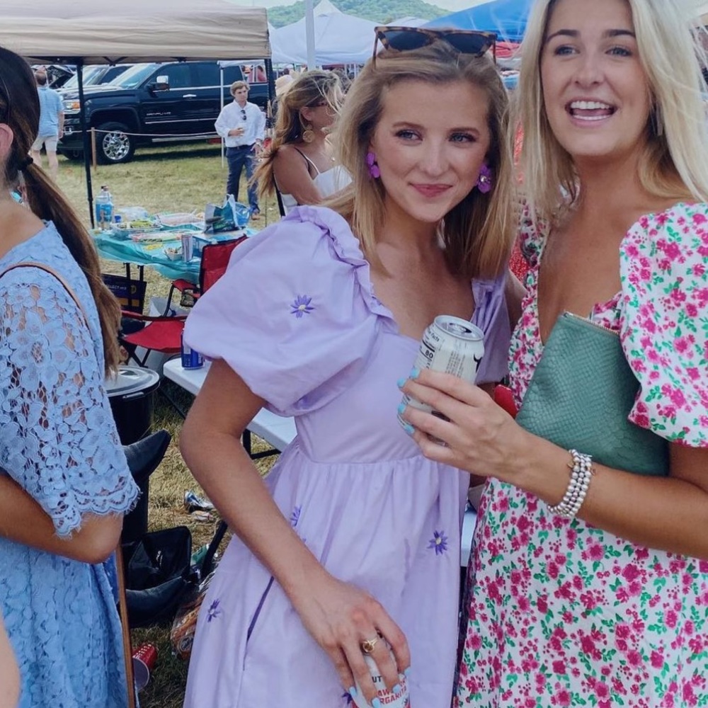 Purple babydoll dress